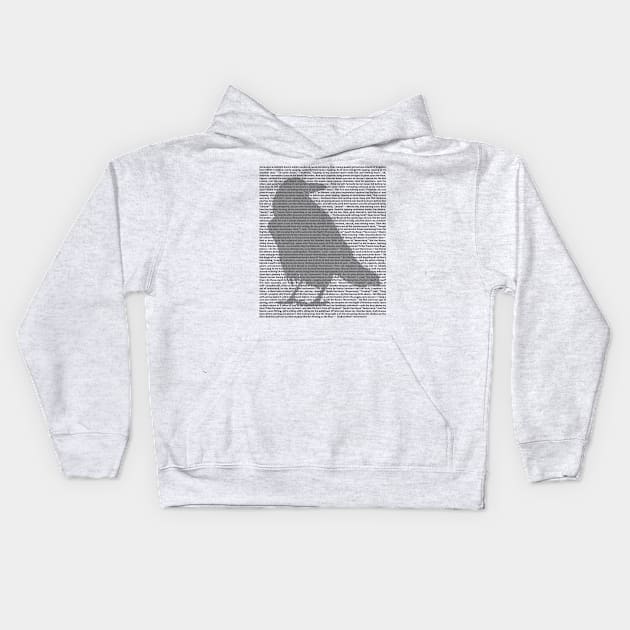 Edgar Allan Poe Poem - The Raven 1 Kids Hoodie by EDDArt